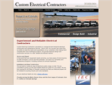 Tablet Screenshot of customelectricalcontractors.com
